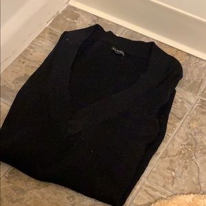 Express cotton v neck sweater